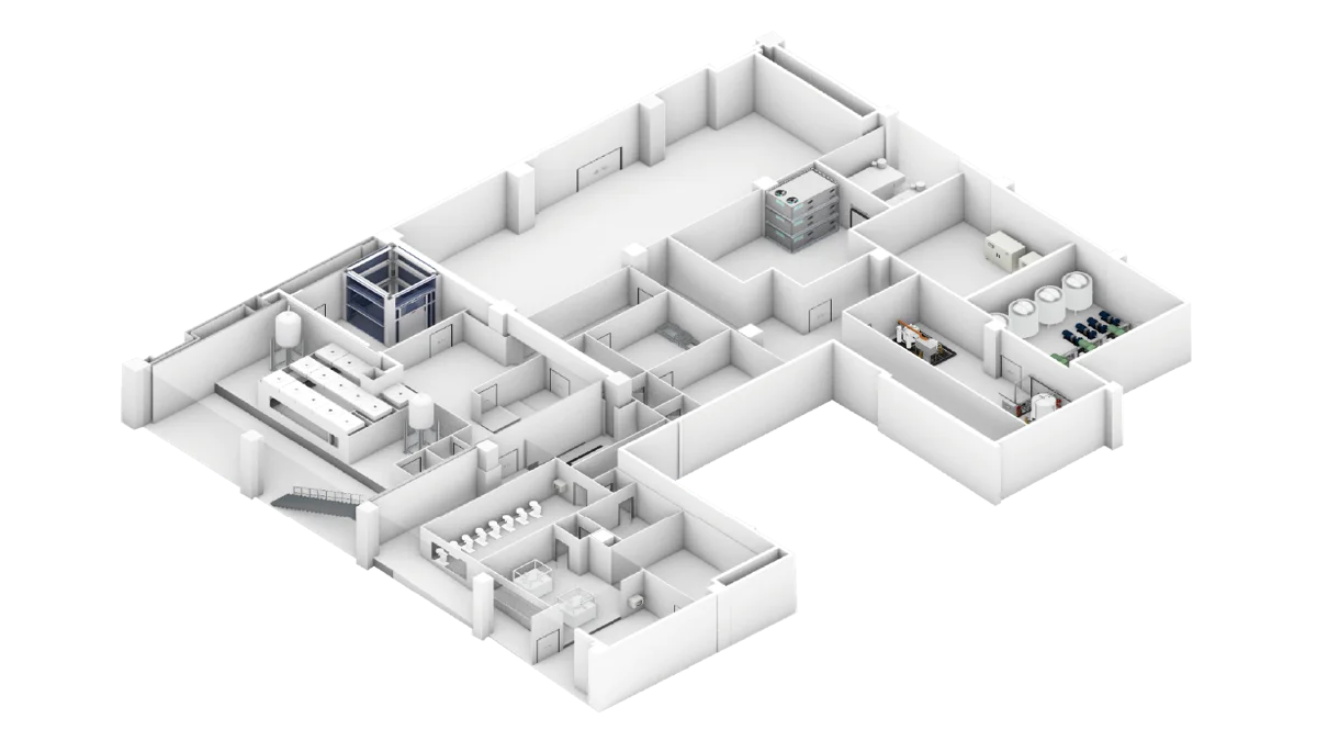 GMP工厂 3D 效果图